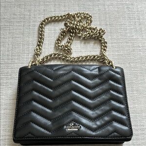 Kate Spade Black Quilted Crossbody Bag